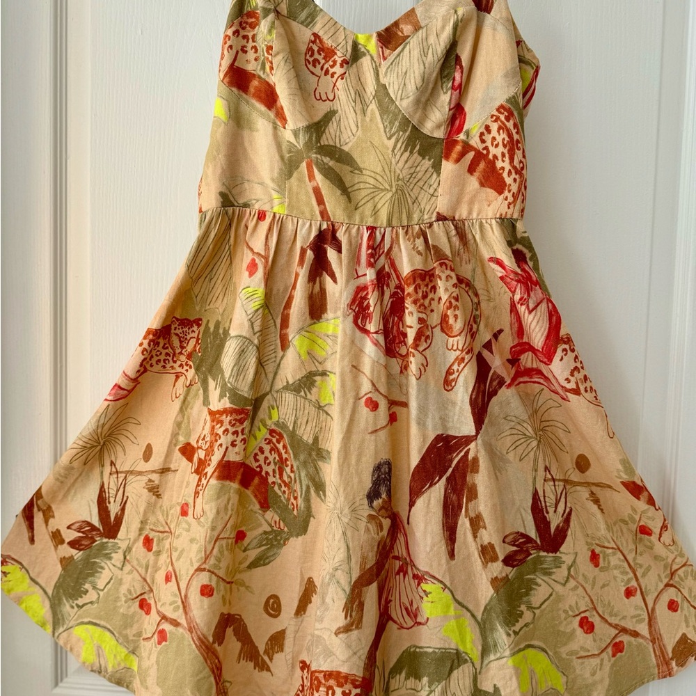 FARM Rio Multicolor Jungle Print Mini Dress